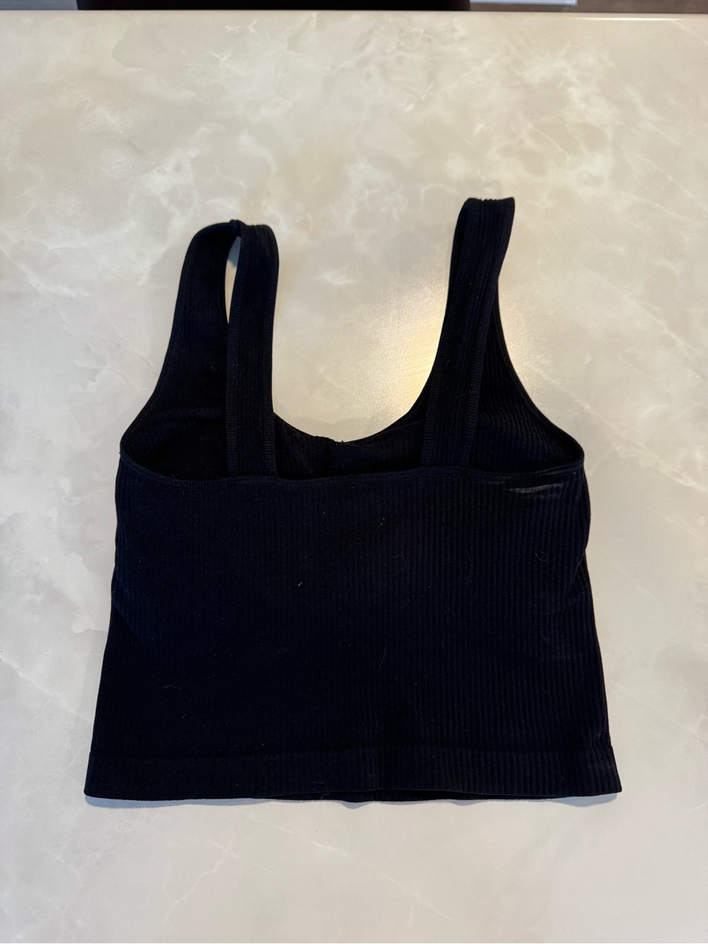 Altar'd State Black Ribbed Tank Revival
